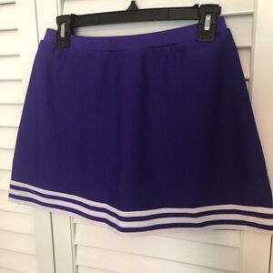 Cheerleading.com Purple A-Line Cheer Skirt with White Accents